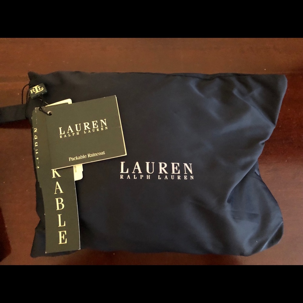 NWT Ralph Lauren men’s packable rain jacket.